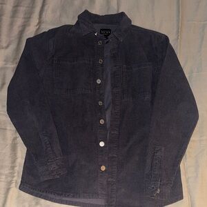 Men's Navy Corduroy Shirt Jacket